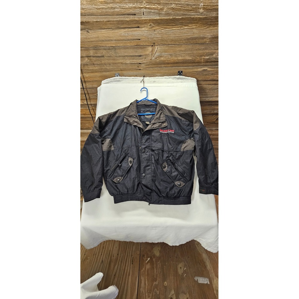 Stormtech Mens Skeeter Boats Performance Jacket Black Grey Full Zip Large